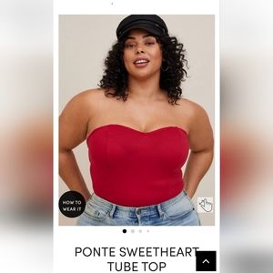 Torrid size 1X (14/16)Sweetheart Tube Top